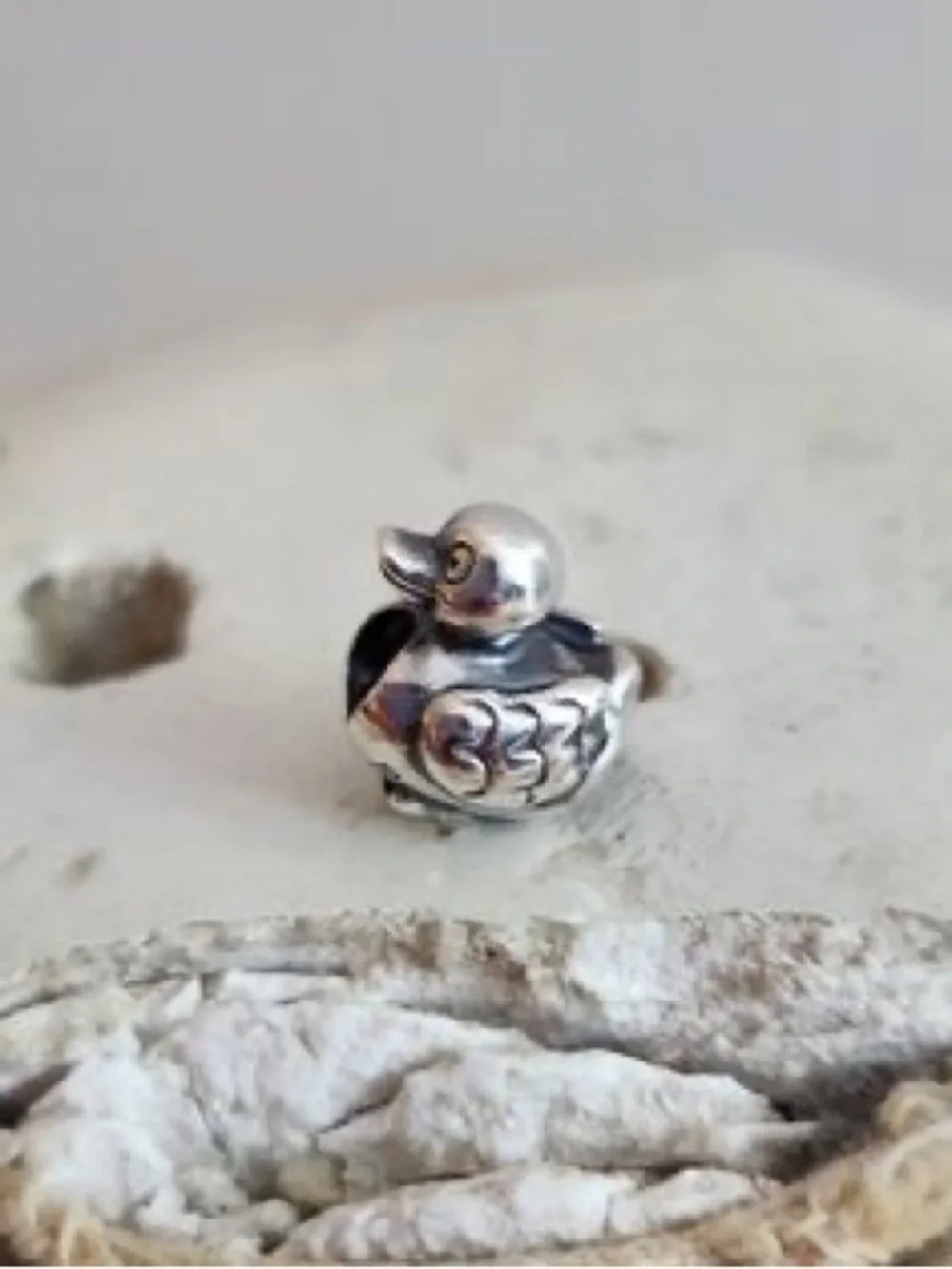 Pandora retired Duck Charm - Silver